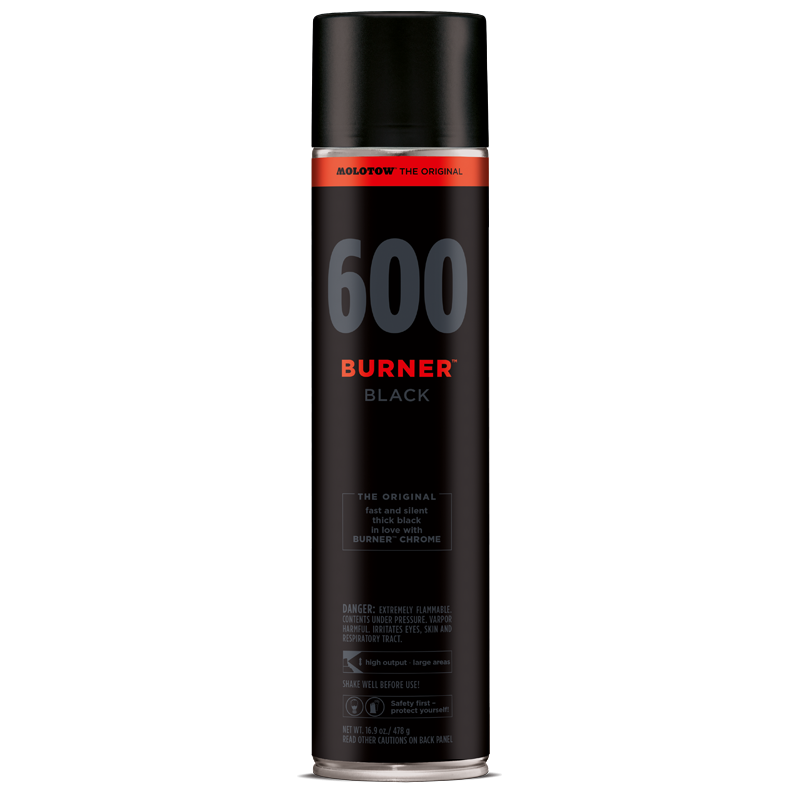 BURNER™ Black Festkszóró spray 600 ml
