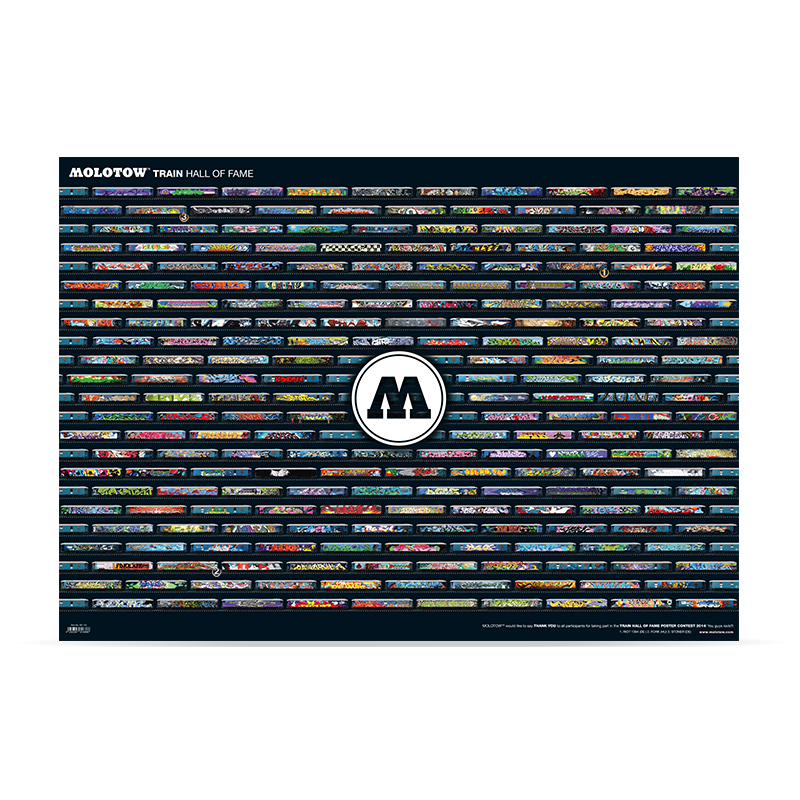 MOLOTOW™ vonat dicsöség csarnoka poszter verseny "Mozaik Poszter"