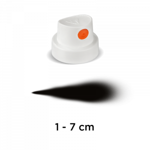 Festékszóró fej "Csendes" (fehér/narancssárga)