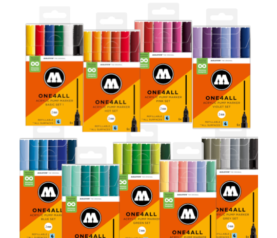 MOLOTOW ONE4ALL™ 127HS 2mm Sets